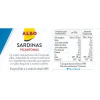 Sardina en salsa picantona ALBO, lata 120 g