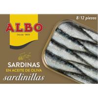 Sardineta en oli d`oliva ALBO llauna 107g