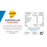 Sardinilla en salsa picantona ALBO, lata 107 g