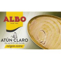 Tonyina clara en oli oliva verge ALBO, llauna 120 g