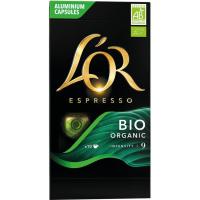 Café organic bio compatible Nespresso L'OR, paquete 10 uds