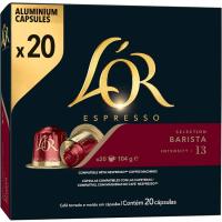 Café selección barista compatible Nespresso L'OR, paquete 20 uds