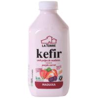 Kefir sabor fresa LA TORRE, ampolla 1 litre