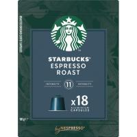 Café expresso Roast compatible Nespresso STARBUCKS, caja 18 uds