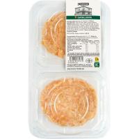 Burger meat pollo ajo-perejil EROSKI, 4 uds., bandeja 400 g
