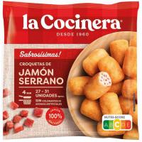 Croquetas de jamón serrano LA COCINERA, bolsa 500 g