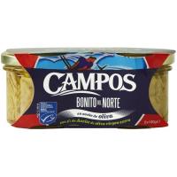 Bonito del norte en aceite de oliva MSC CAMPOS, pack 2x100 g