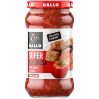 Salsa para pasta súper boloñesa GALLO, frasco 350 g