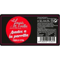 Piquillo extra asado a la parrilla JOYAS DEL VALLE, frasco 295 g