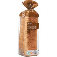 Pan de molde 100% integral con corteza EROSKI, paquete 820 g