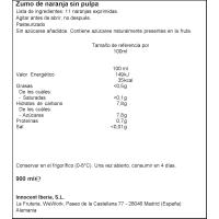 Suc de taronja sense polpa INNOCENT, ampolla 900 ml