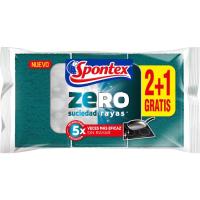 Fregall zero brutícia SPONTEX, pack 3 u