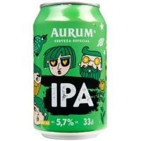 Cervesa IPA AURUM, llauna 33 cl