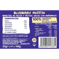 Barretes de cereals sabor blueberry muffin NAKD, caixa 140 g