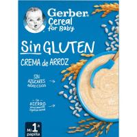 Papilla crema de arroz GERBER, caja 250 g