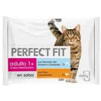 Alimento húmedo mix gato esterilizado PERFECT FIT, paquete 340 g