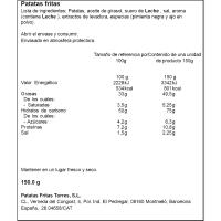 Patates fregides sabor formatge curat TORRES, bossa 150 g