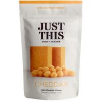 Snack 100% queso cheddar deshidratado JUST THIS, 50 g
