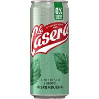 Gaseosa con toque de hierbabuena LA CASERA, lata 33 cl