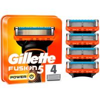 Cargador de afeitar GILLETTE FUSION 5 POWER, pack 4 uds