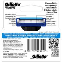 Carregador d`afaitar GILLETTE Mach3 Turbo, pack 4 u