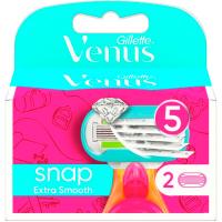 Cargador Snap Smooth 5 hojas VENUS, pack 2 uds