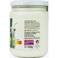 Kefir de llet de cabra EROSKI BIO, flascó 420 g