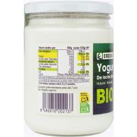 Iogurt natural de llet de cabra EROSKI BIO, flascó 420 g