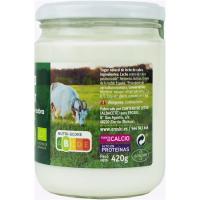 Iogurt natural de llet de cabra EROSKI BIO, flascó 420 g