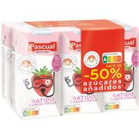 Batut gust de maduixa PASCUAL, pack 6x200 ml