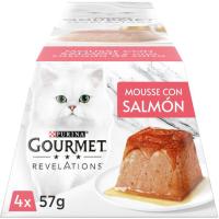 Aliment de salmó per a gat GOURMET Revelations, pack 4x57 g