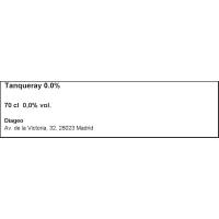 Bebida sin alcohol TANQUERAY 0.0, botella 70 cl