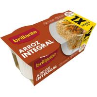 Vasito de arroz integral XL BRILLANTE, pack 2x200 g