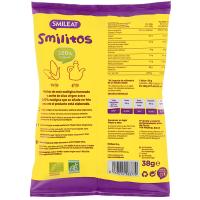 Gusanitos de maíz ecológico SMILEAT, bolsa 38 g