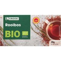 Roibos EROSKI BIO, caixa 20 sobres