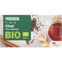 Te chai EROSKI BIO, caixa 20 sobres