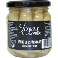 Yemas de espárrago extra medianas JOYAS DEL VALLE, frasco 110 g