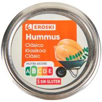 Hummus clásico EROSKI, tarrina 190 g