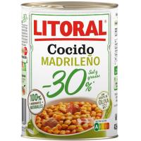 Brou madrileny -30% sal i greix LITORAL, llauna 425 g