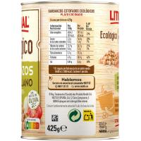 Cigró ecològic LITORAL, llauna 425 g