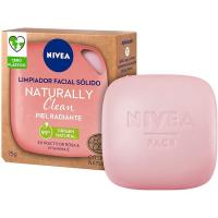 Jabón facial piel radiante NIVEA NATURALLY, pack 1 ud