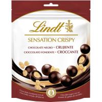Sensation crispy chocolate negro con galleta LINDT, bolsa 140 g