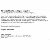 Te verd matcha en pols bio EVERTON, pot 30 g