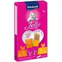 Snack jelly de pollastre i pit d`indiot per a gat VITAKRAFT, caixa 90 g