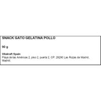 Snack jelly de pollastre i pit d`indiot per a gat VITAKRAFT, caixa 90 g