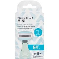 Máquina de depilación mini 5 hojas divine BELLE, pack 1 u