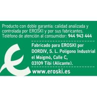 Estropajo fibra verde EROSKI BASIC, pack 3 uds