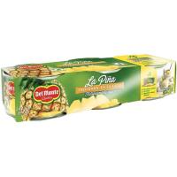 Pinya en trossos DEL MONTE, pack 3x140g