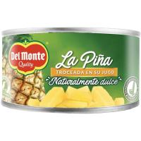 Piña en trozos DEL MONTE, pack 3x140 g