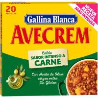 Caldo de carne AVECREM, caja 20 pastillas